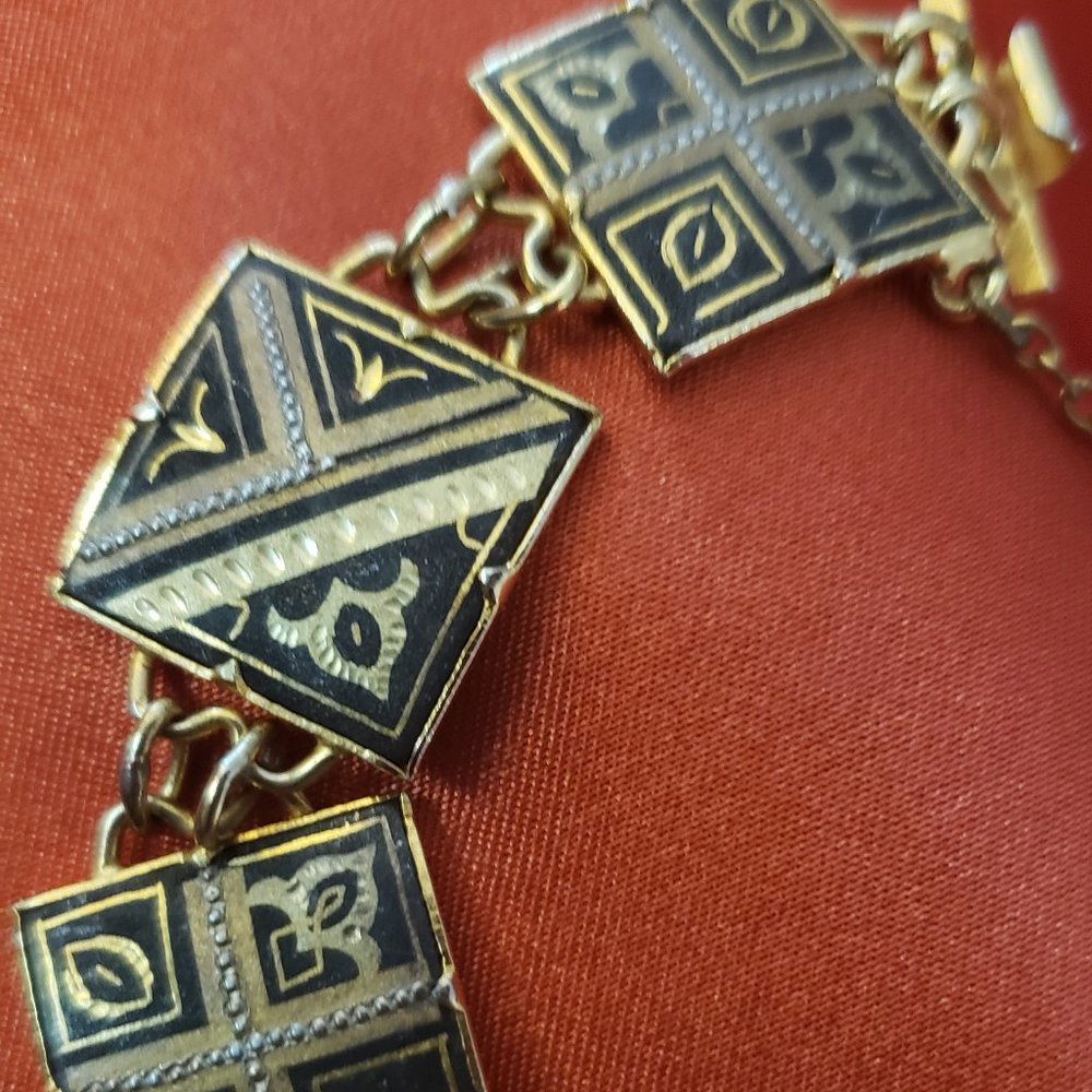 Vintage Damascene bracelet